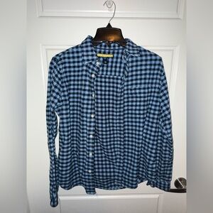 Prince & Fox Navy and Sky Plaid Shirt
